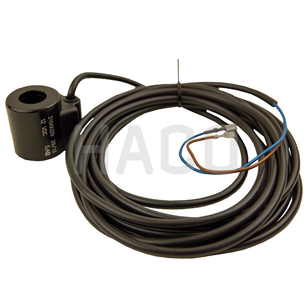 Mágnestekercs kábellel (24V / d18x40mm / 4550MM)