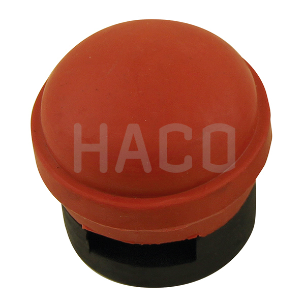 Taposókapcsoló sapka, piros, 45mm