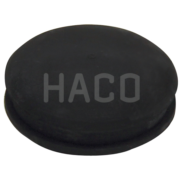 Gumi gomb (d=30mm, fekete, Dhollandia)