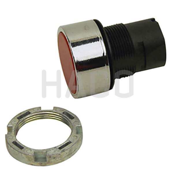 Nyomógomb, piros, ELFIN